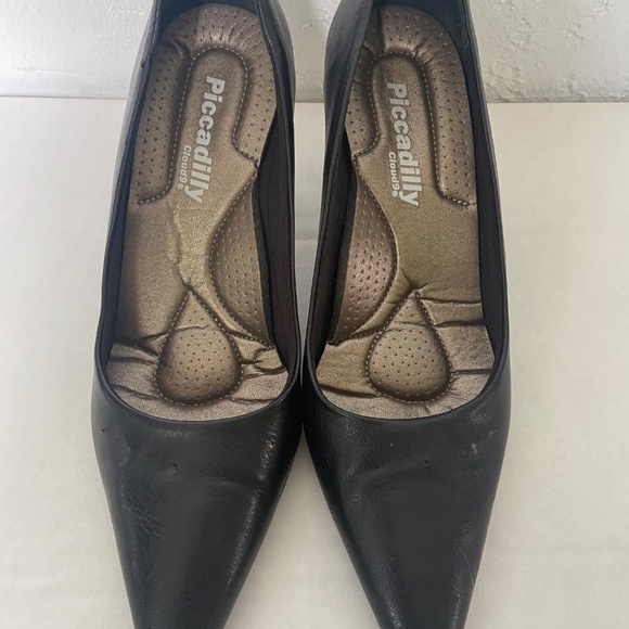 Piccadilly pointy toe elegant black shoe - Picture 1 of 5